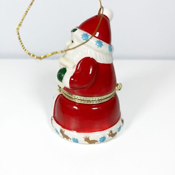 Mr. Christmas Hinged Wind Up Animated Musical Porcelain Santa Plays Jungle Bells - Picture 2 of 7